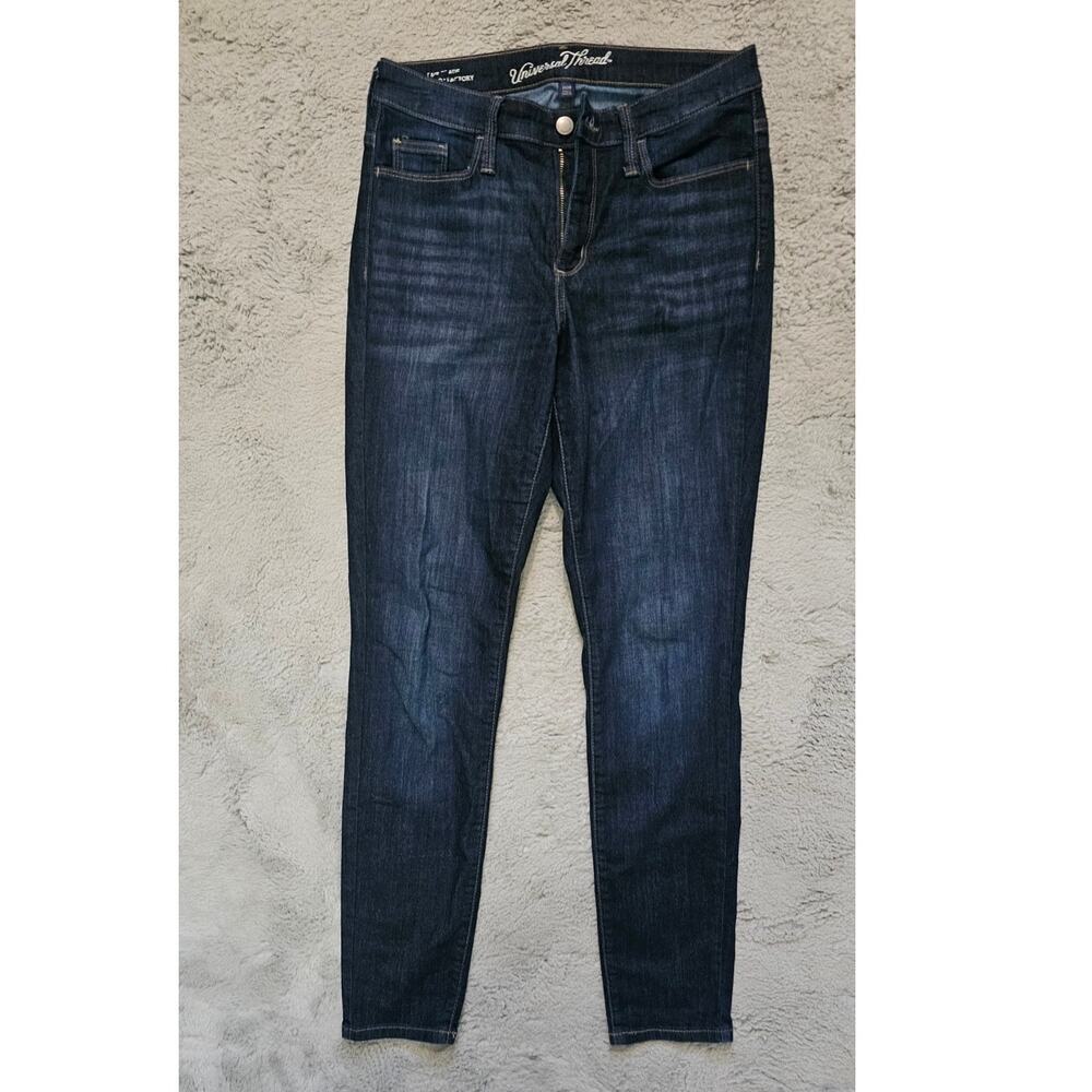 Universal Thread High Rise Jeans Blue Stretch Denim Pants Womens Size 6 Regular
